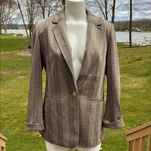 NWT Anne Klein herringbone blazer L